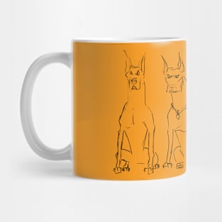 Three Dobermans Mug